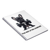 Frenchie Power Lifter Notitieboek (Rechterzijde)