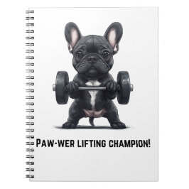 Frenchie Power Lifter Notitieboek