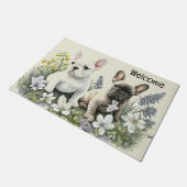 Frenchie Puppies Deurmat (Schuin)