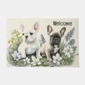 Frenchie Puppies Deurmat (Voorkant)