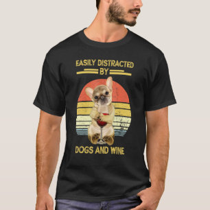 Frenchie Puppies mam en wijnthee T-shirt
