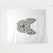 Frenchie Puppy Art Wandkleed (Voorkant (horizontaal))