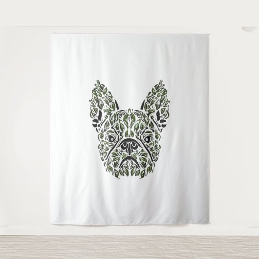 Frenchie Puppy Art Wandkleed (Voorkant)