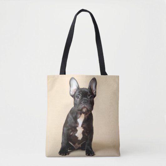 Frenchie Puppy Tote Bag (Voorkant)