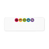 Frenchie Rainbow Etiket (Voorkant)