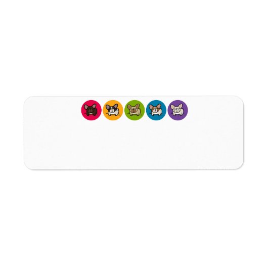 Frenchie Rainbow Etiket (Voorkant)