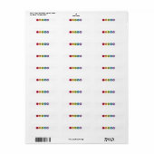 Frenchie Rainbow Etiket (Full Sheet)