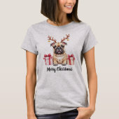 Frenchie Reindeer T-shirt (Voorkant)