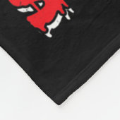 Frenchie Rides Shotgun Halloween Fleece Deken (Hoek)