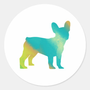 Frenchie Ronde Sticker