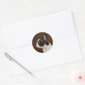 Frenchie Ronde Sticker (Envelop)