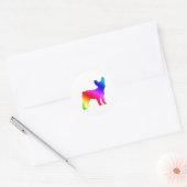 Frenchie Ronde Sticker (Envelop)