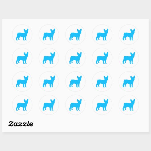 Frenchie Ronde Sticker (Vel)