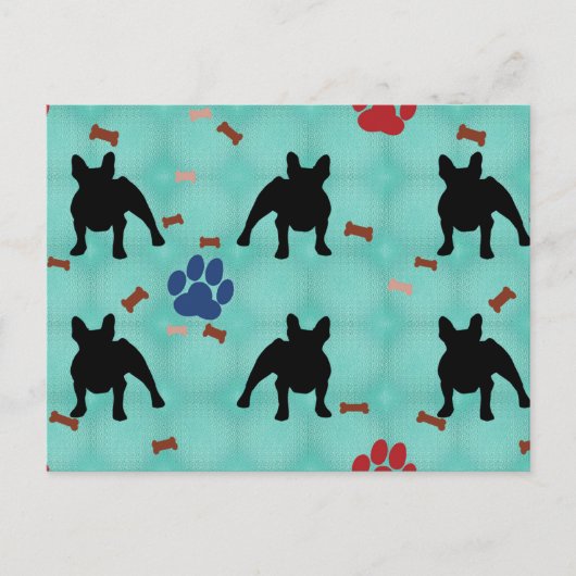 Frenchie Shadow Briefkaart (Voorkant)