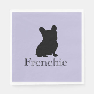 Frenchie silhouette servet