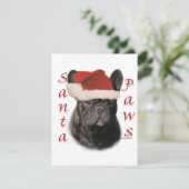 Frenchie Sinterklaas Pooten Feestdagenkaart (Staand voorkant)