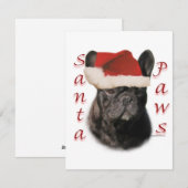 Frenchie Sinterklaas Pooten Feestdagenkaart (Voorkant / Achterkant)