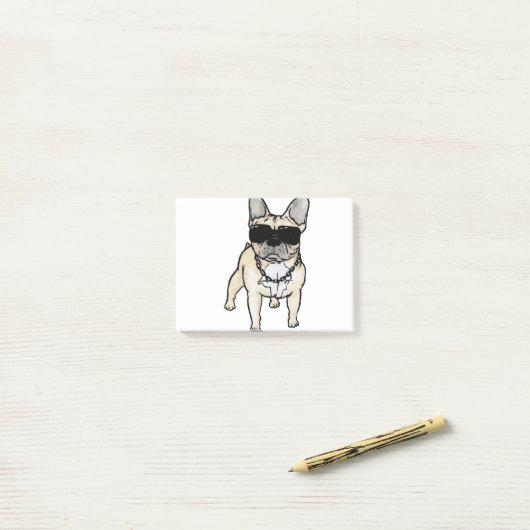Frenchie - Slecht voor het bot Post-it® Notes (Op bureau)