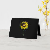 Frenchie Sunflower Ma Kaart (Gele Bloem)