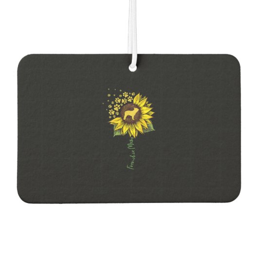 Frenchie Sunflower Ma Luchtverfrisser (Voorkant)