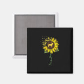Frenchie Sunflower Ma Magneet (Voorkant / Achterkant)