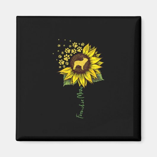 Frenchie Sunflower Ma Magneet (Voorkant)