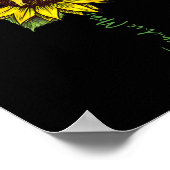 Frenchie Sunflower Ma Poster (Hoek)