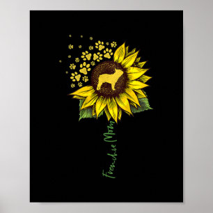 Frenchie Sunflower Ma Poster