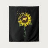 Frenchie Sunflower Ma Wandkleed (Voorkant)