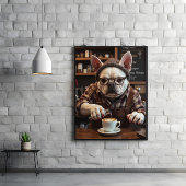 Frenchie tankstation: Sip, Slobber, Serve Poster