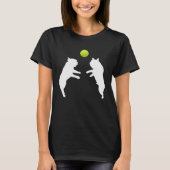 Frenchie Tennis French Bulldog Puppy Ball T-shirt (Voorkant)