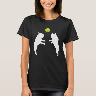 Frenchie Tennis French Bulldog Puppy Ball T-shirt