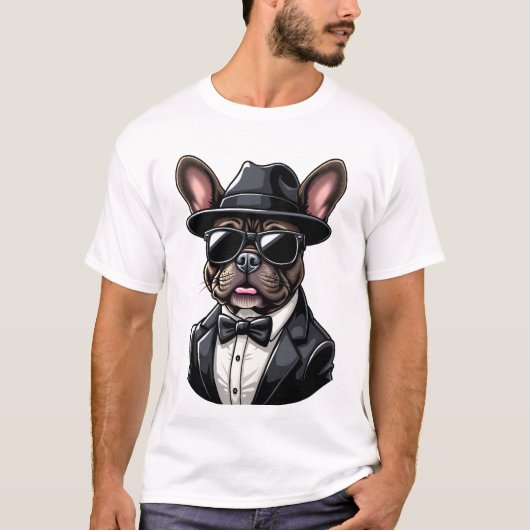 Frenchie The Gangster T-shirt (Voorkant)