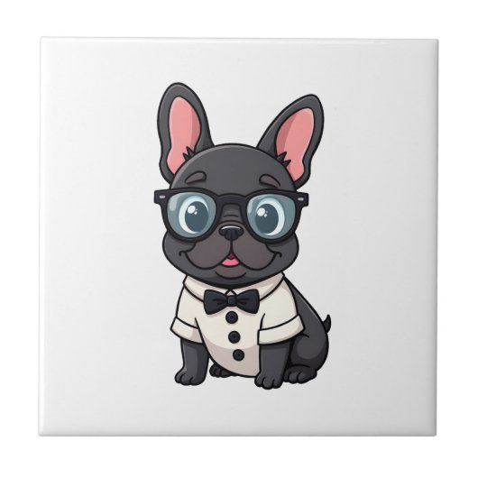 Frenchie The Gentlemen Kopie (4) Tegeltje (Voorkant)