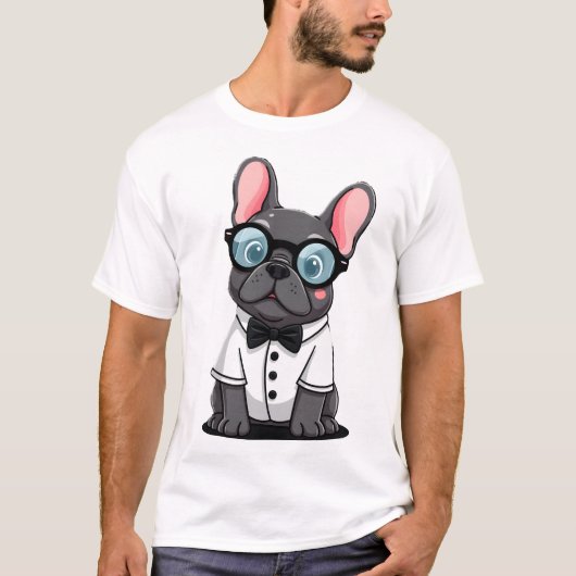 Frenchie The Gentlemen Kopie (5) T-shirt (Voorkant)