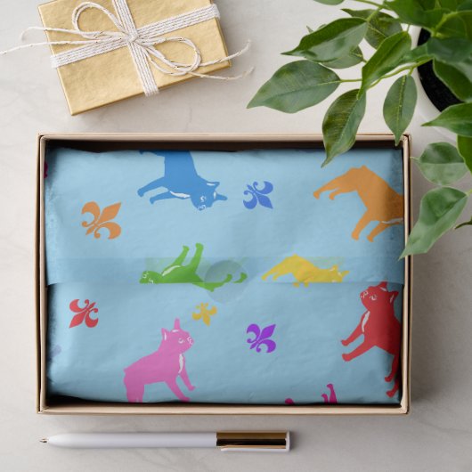 Frenchie  tissuepapier (Geschenk)