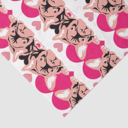 Frenchie tissuepapier (Detail)