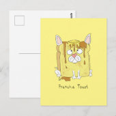 Frenchie Toast Franse Bulldog Briefkaart (Voorkant / Achterkant)