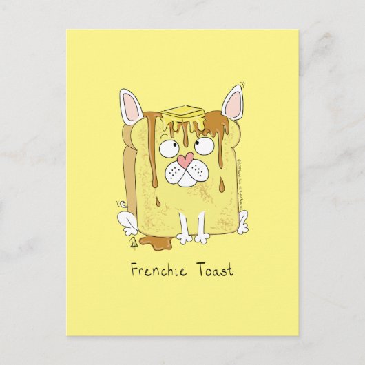 Frenchie Toast Franse Bulldog Briefkaart (Voorkant)