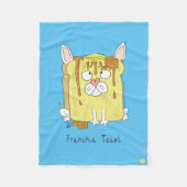 Frenchie Toast Franse Bulldog Fleece Deken (Voorkant)