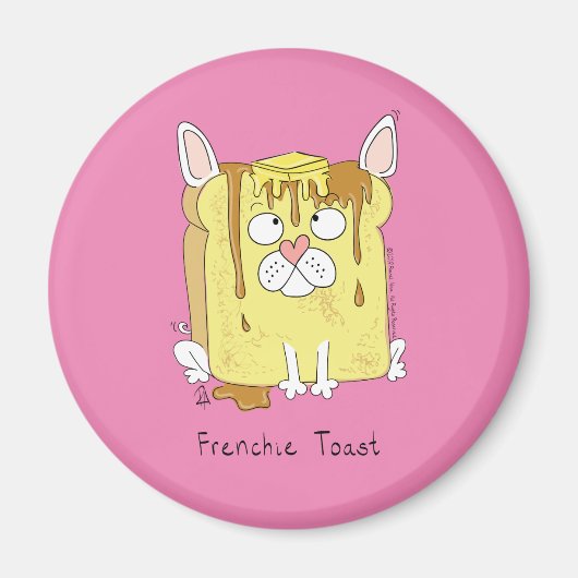 Frenchie Toast French Bulldog Magnet (Voorkant)