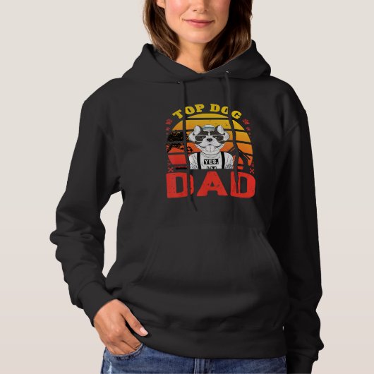 Frenchie  Top Dog Dad Doggy Daddy Retro F (Voorkant)