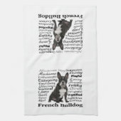 Frenchie Traits Kitchen Towel Theedoek (Verticaal)
