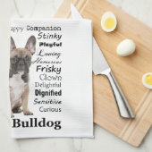 Frenchie Traits Kitchen Towel Theedoek (Quarter Fold)