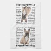 Frenchie Traits Kitchen Towel Theedoek (Verticaal)