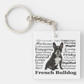 Frenchie Traits Sleutelhanger (Voorkant)
