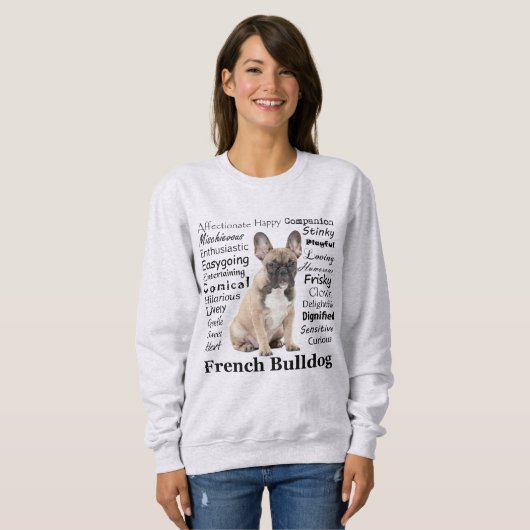 Frenchie Traits Sweatshirt (Voorkant volledig)