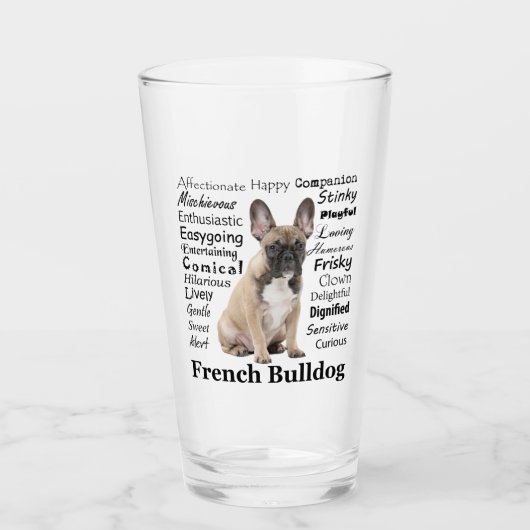 Frenchie Traits Tumbler (Voorkant)