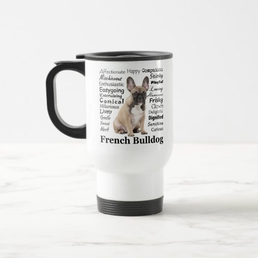 Frenchie Travel Mug Reisbeker (Links)