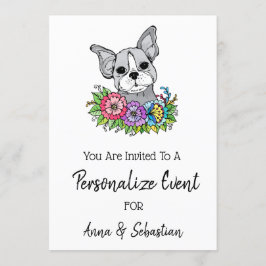 *~* Frenchie  Uitnodiging voor evenement met schat